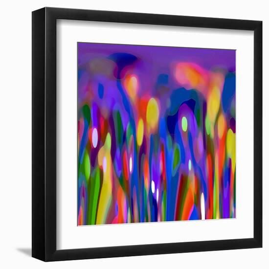 Blue Fusion-Ruth Palmer-Framed Art Print