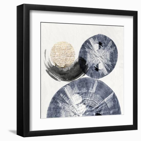 Blue Galaxy Spheres-PI Studio-Framed Art Print