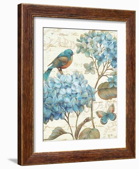 Blue Garden II Crop-Daphne Brissonnet-Framed Art Print