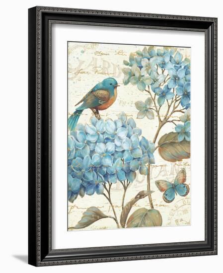 Blue Garden II Crop-Daphne Brissonnet-Framed Art Print