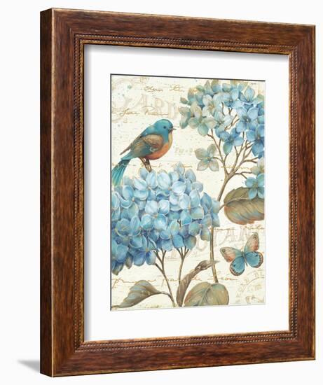 Blue Garden II Crop-Daphne Brissonnet-Framed Premium Giclee Print