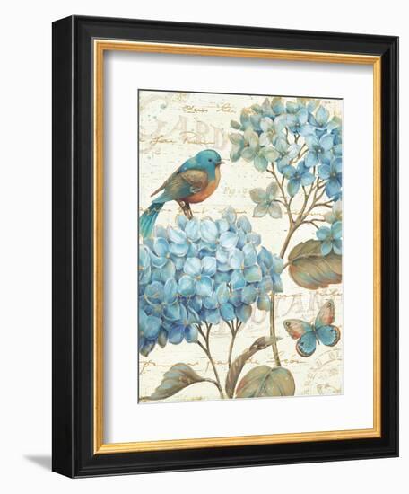 Blue Garden II Crop-Daphne Brissonnet-Framed Premium Giclee Print