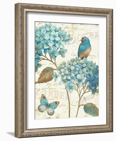 Blue Garden III Crop-Daphne Brissonnet-Framed Art Print