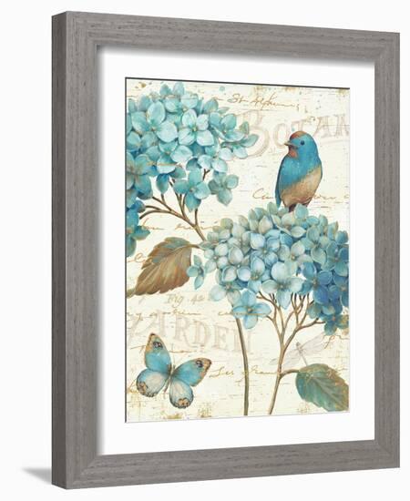 Blue Garden III Crop-Daphne Brissonnet-Framed Art Print