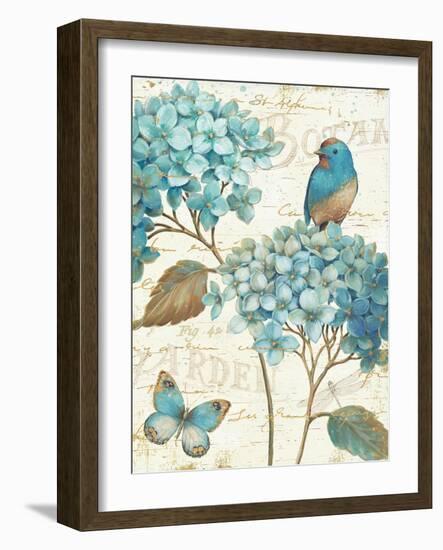 Blue Garden III Crop-Daphne Brissonnet-Framed Art Print