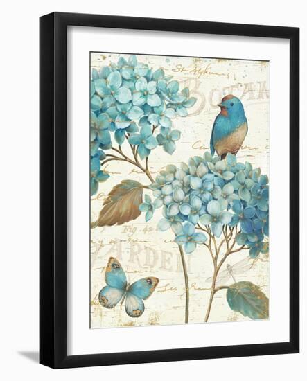 Blue Garden III Crop-Daphne Brissonnet-Framed Art Print