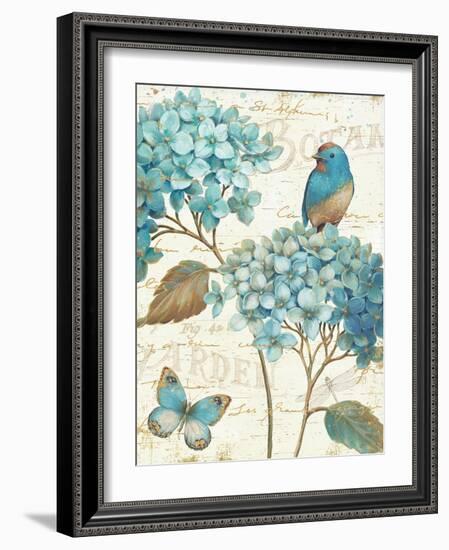 Blue Garden III Crop-Daphne Brissonnet-Framed Art Print