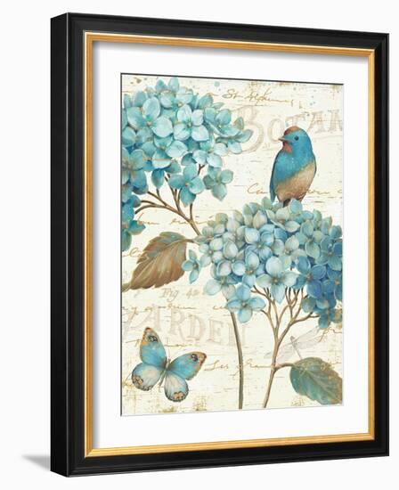 Blue Garden III Crop-Daphne Brissonnet-Framed Art Print