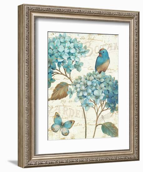 Blue Garden III Crop-Daphne Brissonnet-Framed Art Print