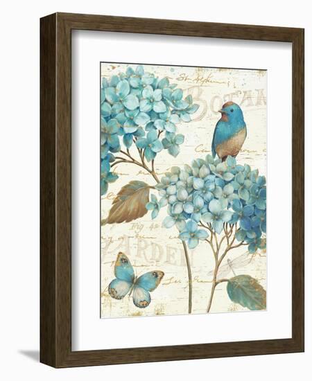 Blue Garden III Crop-Daphne Brissonnet-Framed Art Print