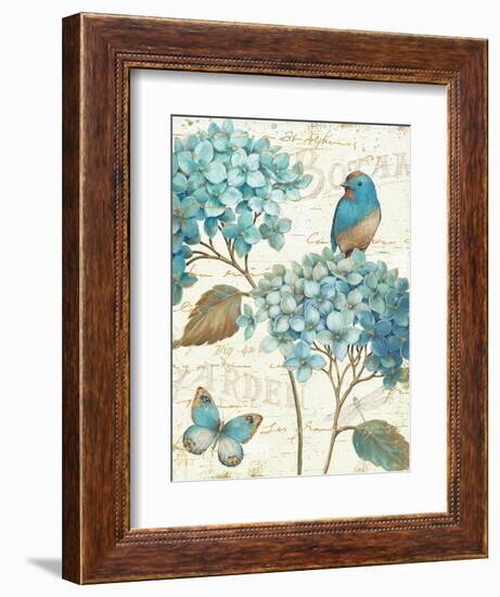 Blue Garden III Crop-Daphne Brissonnet-Framed Art Print