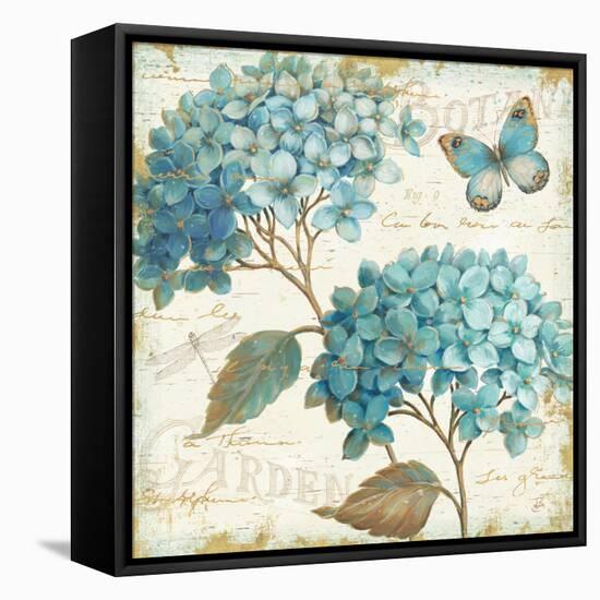 Blue Garden V-Daphne Brissonnet-Framed Stretched Canvas