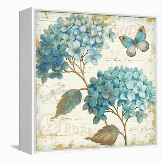 Blue Garden V-Daphne Brissonnet-Framed Stretched Canvas