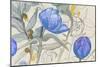 Blue Garden Whispers-Jacob Q-Mounted Art Print