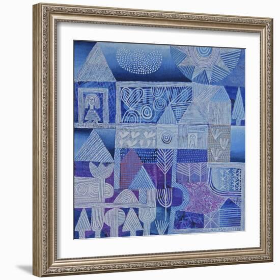 Blue Gardens-Hilke Macintyre-Framed Giclee Print