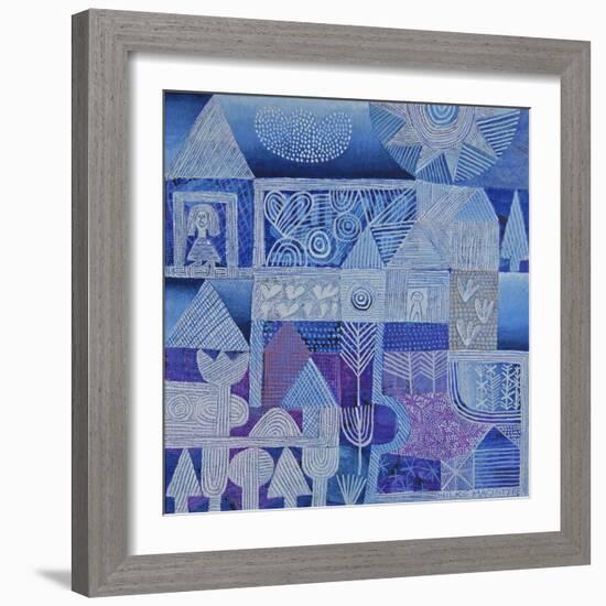 Blue Gardens-Hilke Macintyre-Framed Giclee Print