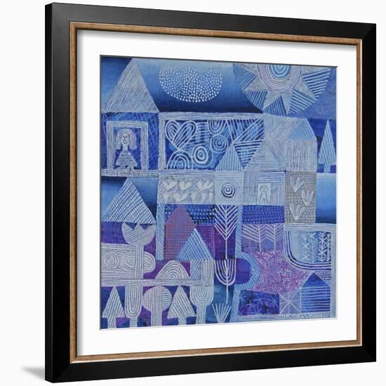 Blue Gardens-Hilke Macintyre-Framed Giclee Print