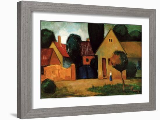 Blue Gate, C.1960-Emil Parrag-Framed Giclee Print