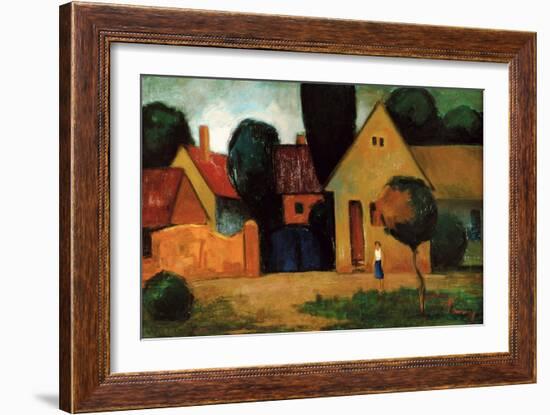 Blue Gate, C.1960-Emil Parrag-Framed Giclee Print