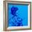 Blue Geisha-Abstract Graffiti-Framed Giclee Print