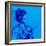 Blue Geisha-Abstract Graffiti-Framed Giclee Print