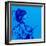 Blue Geisha-Abstract Graffiti-Framed Giclee Print