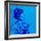 Blue Geisha-Abstract Graffiti-Framed Giclee Print