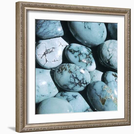 Blue Gemstones Found near Jodhpur-Floris Leeuwenberg-Framed Photographic Print