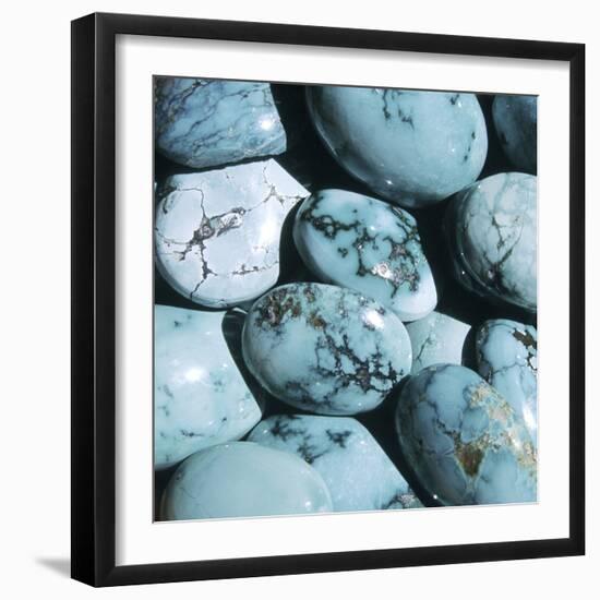 Blue Gemstones Found near Jodhpur-Floris Leeuwenberg-Framed Photographic Print