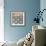 Blue Geo 1-Jace Grey-Framed Art Print displayed on a wall