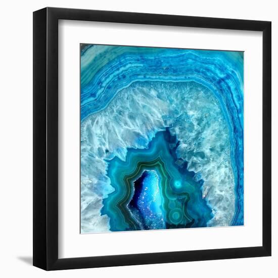 Blue Geo 2-Kimberly Allen-Framed Art Print