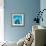 Blue Geo 2-Kimberly Allen-Framed Art Print displayed on a wall