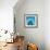 Blue Geo 2-Kimberly Allen-Framed Art Print displayed on a wall