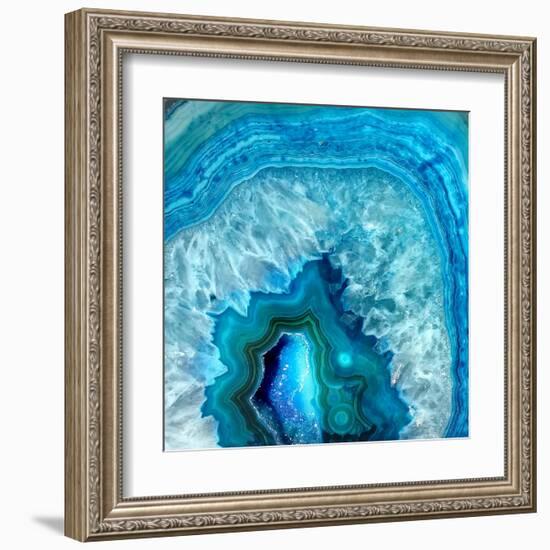 Blue Geo 2-Kimberly Allen-Framed Art Print