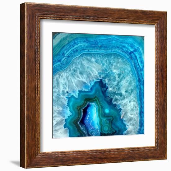 Blue Geo 2-Kimberly Allen-Framed Art Print