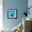 Blue Geo 2-Kimberly Allen-Framed Art Print displayed on a wall