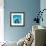 Blue Geo 2-Kimberly Allen-Framed Art Print displayed on a wall