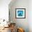 Blue Geo 2-Kimberly Allen-Framed Art Print displayed on a wall