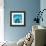 Blue Geo 2-Kimberly Allen-Framed Art Print displayed on a wall