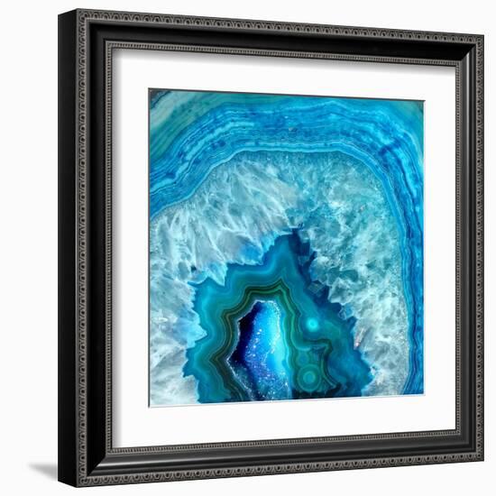 Blue Geo 2-Kimberly Allen-Framed Art Print