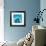 Blue Geo 2-Kimberly Allen-Framed Art Print displayed on a wall