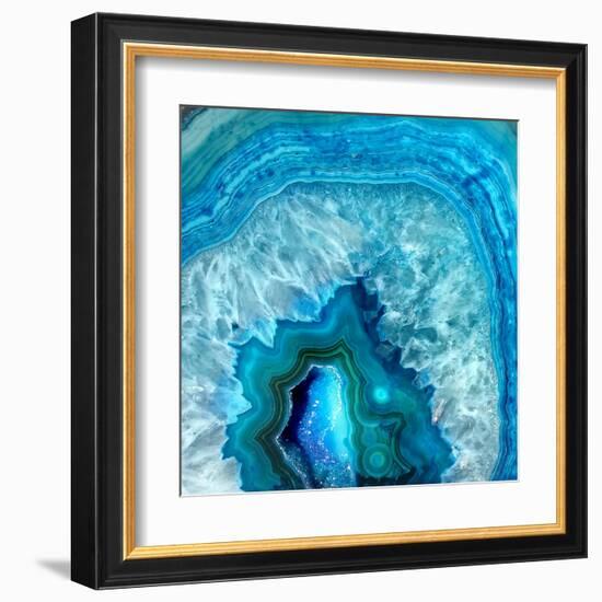 Blue Geo 2-Kimberly Allen-Framed Art Print