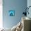 Blue Geo 2-Kimberly Allen-Mounted Art Print displayed on a wall