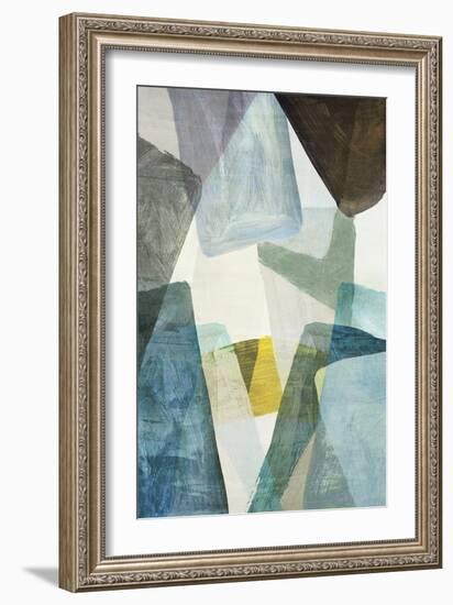 Blue Geometric II-PI Studio-Framed Art Print