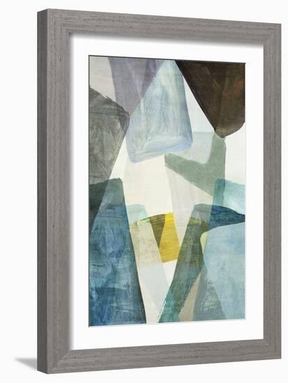 Blue Geometric II-PI Studio-Framed Art Print