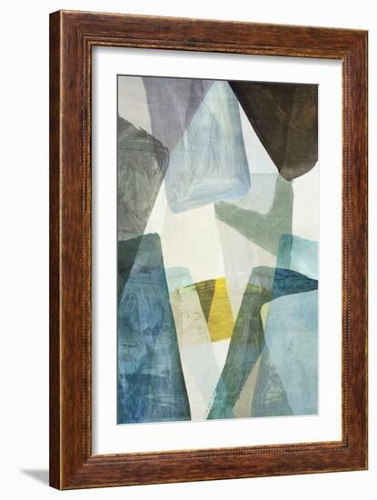 Blue Geometric II-PI Studio-Framed Art Print