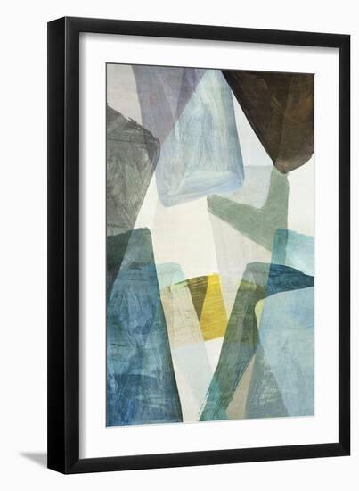 Blue Geometric II-PI Studio-Framed Art Print