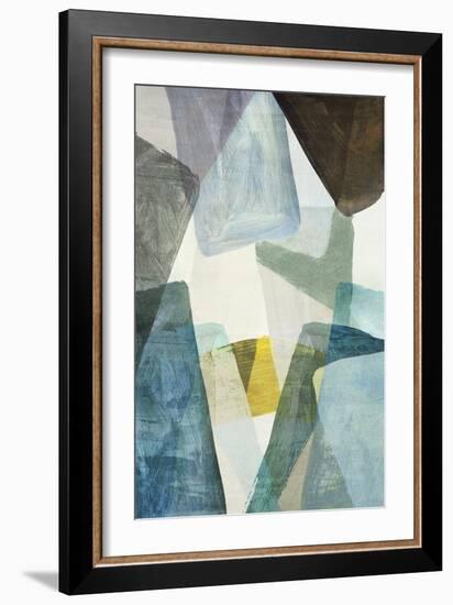 Blue Geometric II-PI Studio-Framed Art Print