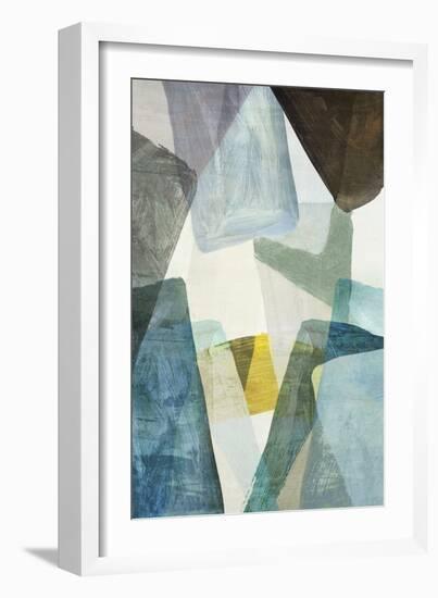 Blue Geometric II-PI Studio-Framed Art Print