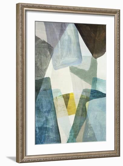 Blue Geometric II-PI Studio-Framed Art Print